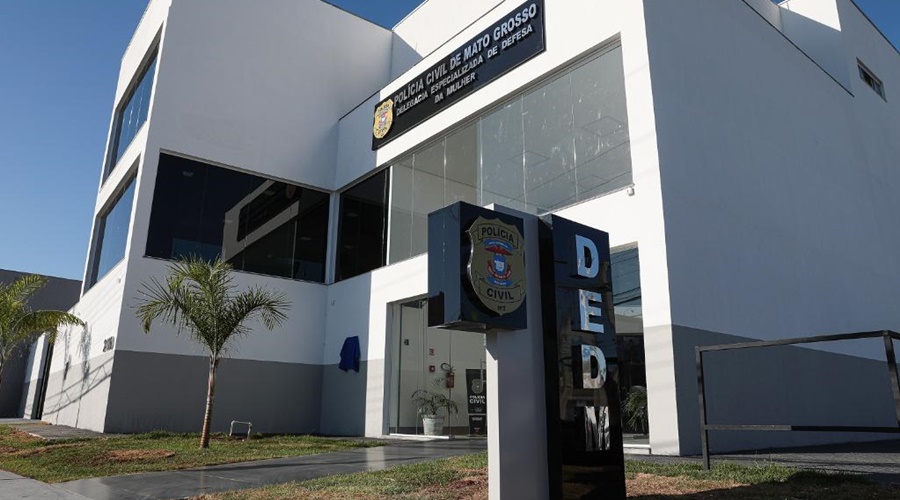Imagem: DEDM Cuiaba fachada 2 Professor universitário é alvo de dois inquéritos por suspeita de assédio sexual em Cuiabá