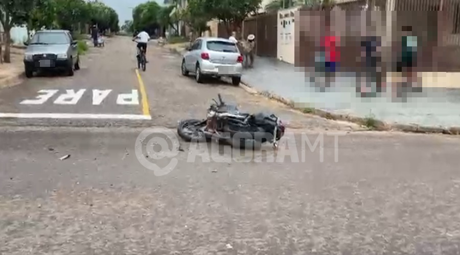 Imagem: Acidente da Vila Cardoso Colisão entre dois veículos deixa motociclista ferido na Vila Cardoso; vítima foi socorrida