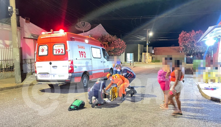 Imagem: Acidente no Conjunto Sao Jose Mulher fica ferida em colisão entre moto e carro no Residencial Conjunto São José Imagem: Acidente no Conjunto Sao Jose Mulher fica ferida em colisão entre moto e carro no Residencial Conjunto São José
