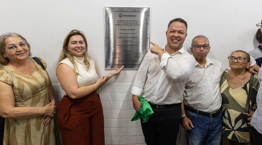 Imagem: DN 6799 Prefeitura inaugura Escola Municipal Rozendo Ferreira de Souza na região do Alfredo de Castro