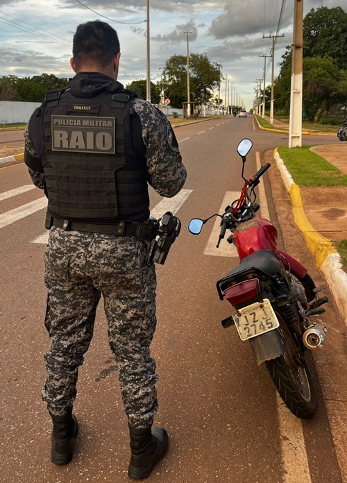 Imagem: Moto recuperada Força Tática recupera moto roubada através de monitoramento em tempo real do Vigia Mais MT