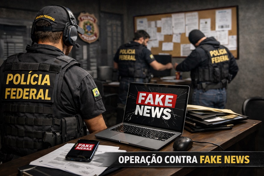Imagem: Operacao contra Fake NEWS Polícia Federal investiga origem de fake news sobre programas sociais Imagem: Operacao contra Fake NEWS Polícia Federal investiga origem de fake news sobre programas sociais