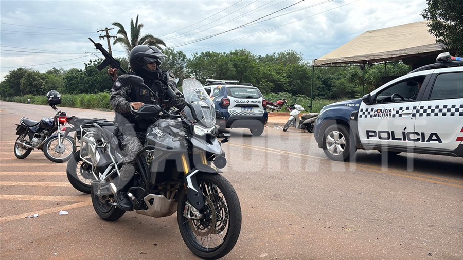 Imagem: Policia Militar e Forca Tatica no local Mulher agride dançarina com garrafada na cabeça após flagrar ela dançando com seu marido em bar de Rondonópolis
