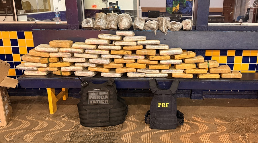 Imagem: SODHV Carga com 73 kg de skunk é apreendida após acompanhamento policial em Rondonópolis; suspeito fugiu