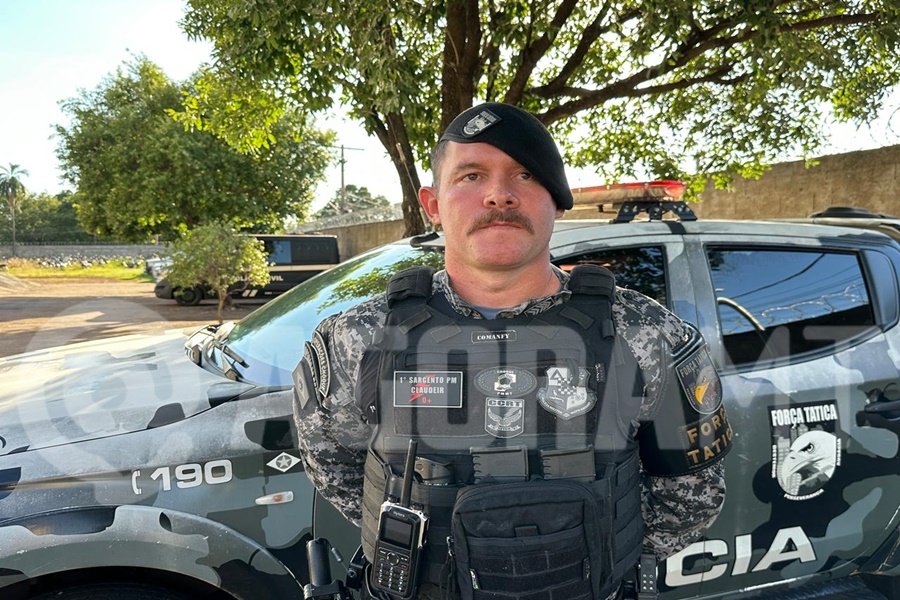 Imagem: Sargento Claudeir Forca Tatica Força Tática cumpre mandado e captura foragido condenado a mais de uma década de detenção
