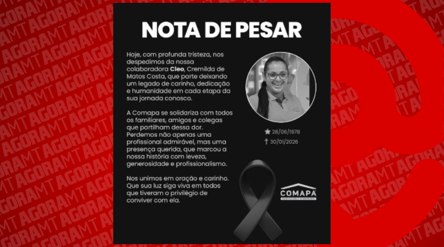 Imagem: VIDEO SITE 1 Grupo Agora lamenta a morte de Cleo, colaboradora da COMAPA