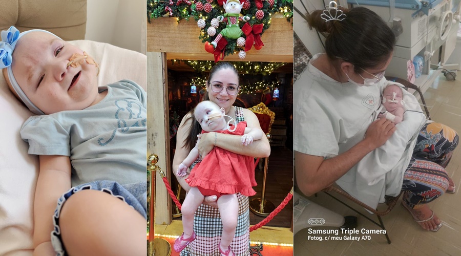 Imagem: WhatsApp Image 2026 01 09 at 07.04 horz Família de Rondonópolis busca apoio para tratamento paliativo de bebê com síndrome rara