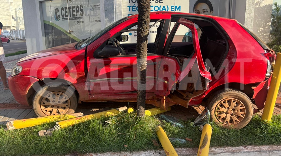 Imagem: abvfs Avanço de sinal provoca acidente com três crianças feridas no centro de Rondonópolis