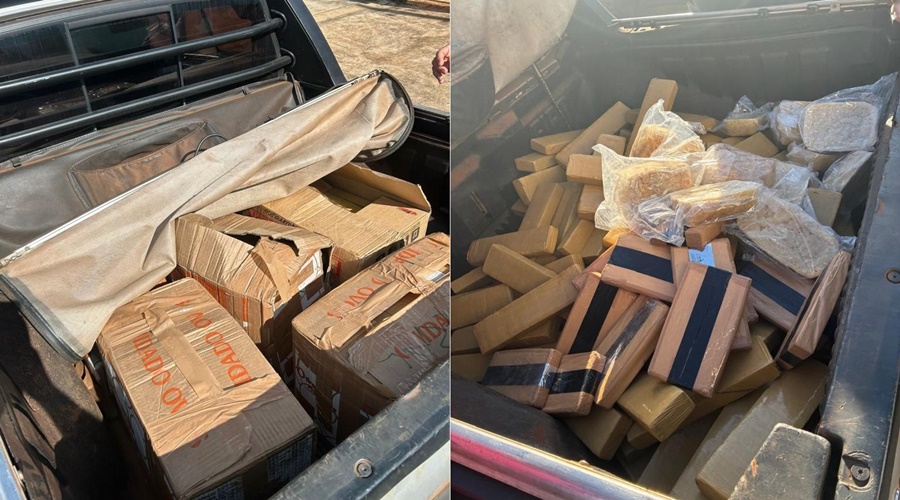 Imagem: ad horz Grupo criminoso é preso transportando 144 kg de drogas dentro de carro em Tangará da Serra