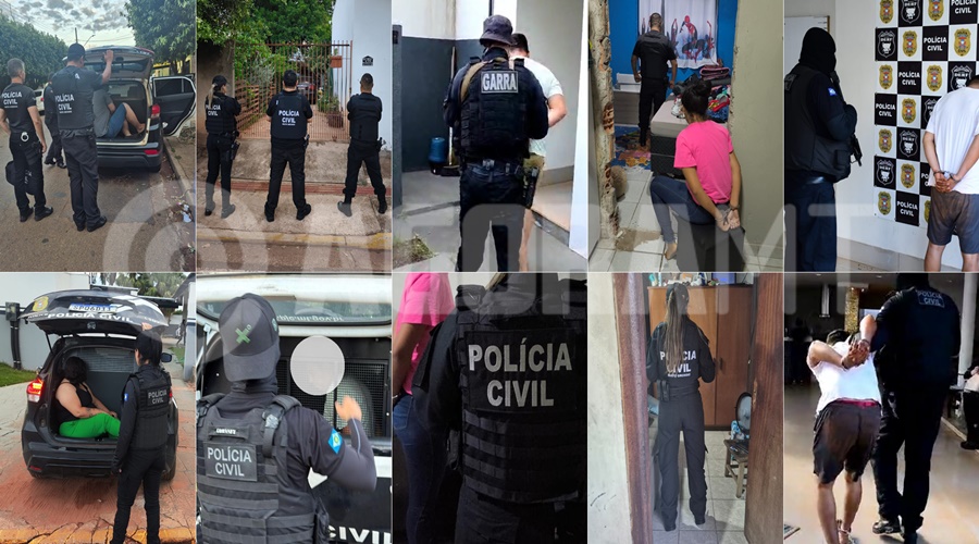 Imagem: ajdv Operação da Polícia Civil cumpre 50 ordens judiciais contra facção criminosa em Rondonópolis