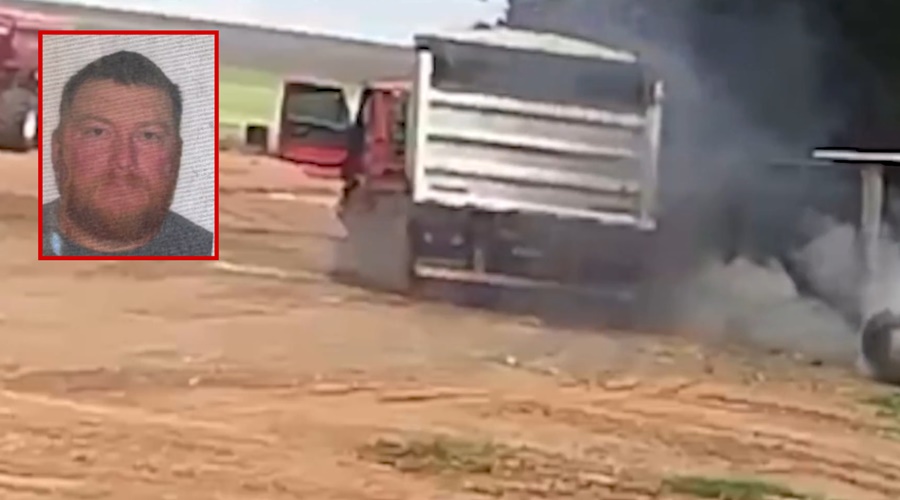 Imagem: djv bsa Trabalhador morre após explosão de pneu durante manutenção de caminhão em fazenda de Sorriso