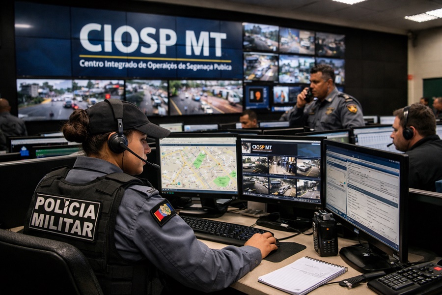 Imagem: Ciosp MT CIOSP de Rondonópolis registra mais de 14 mil chamadas de emergência em janeiro de 2026