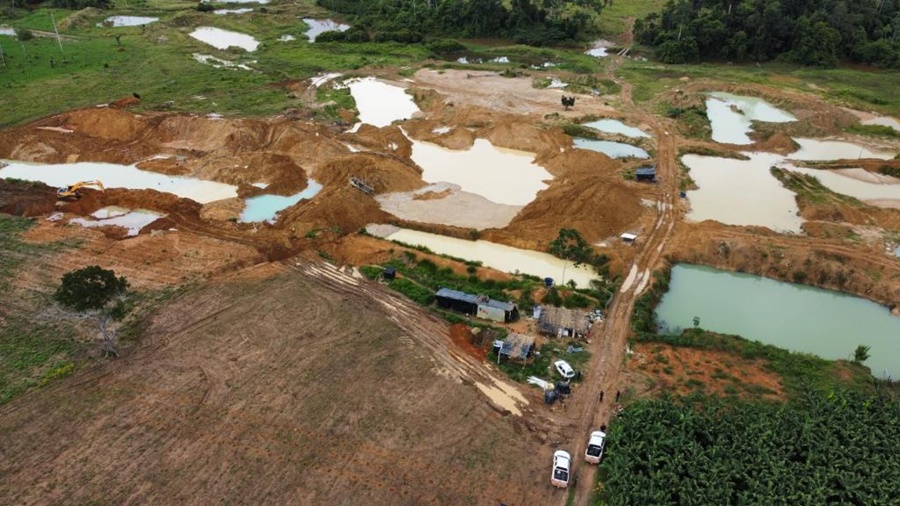 Imagem: Garimpo ilegal Batalhão Ambiental da Polícia Militar fecha garimpo irregular no interior de Mato Grosso