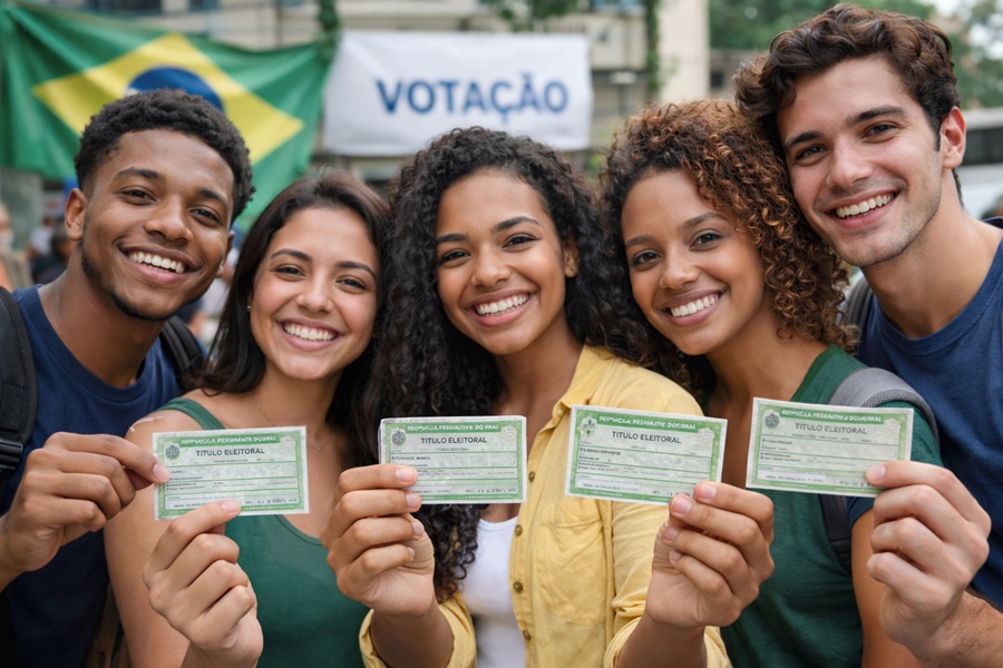 Imagem: Jovens eleitores Acordo entre Seduc e TRE vai ampliar emissão de título para jovens em Mato Grosso