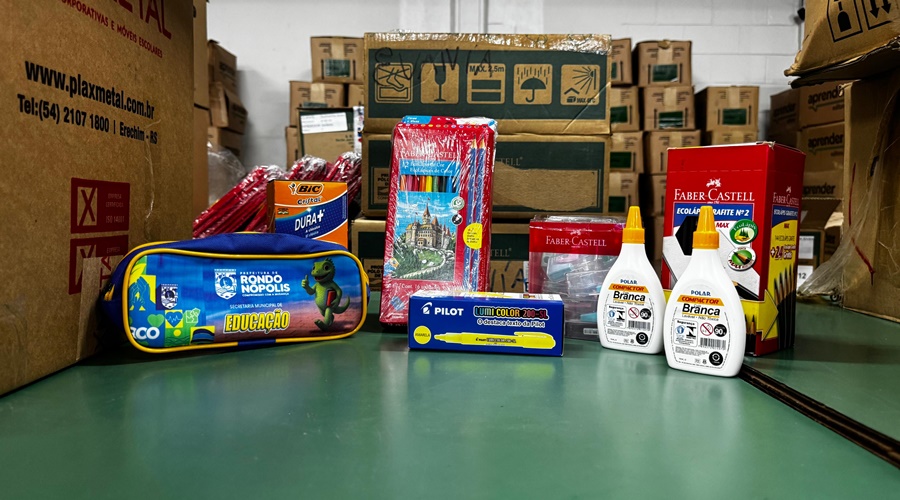 Imagem: Materiais escolares Rondonópolis inicia ano letivo de 2026 com entrega de kits escolares e uniformes completos
