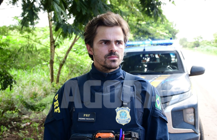 Imagem: PRF Pedro Renato Corpo é localizado na BR-364 em Rondonópolis; caso é investigado