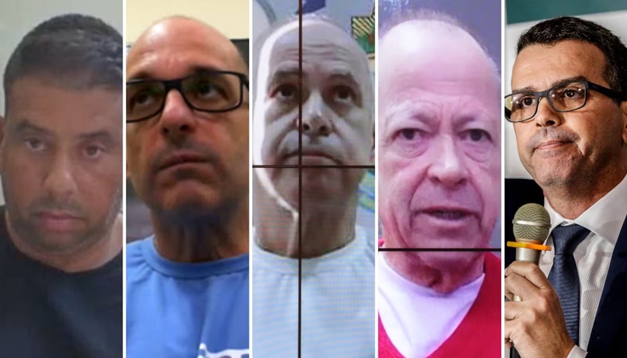 Imagem: Robson Calixto Ronald Pereira Domingos Brazao Chiquinho Brazao e Rivaldo Barbosa foram condenados por planejar o crime Caso Marielle: irmãos Brazão são condenados a 76 anos de prisão Imagem: Robson Calixto Ronald Pereira Domingos Brazao Chiquinho Brazao e Rivaldo Barbosa foram condenados por planejar o crime Caso Marielle: irmãos Brazão são condenados a 76 anos de prisão