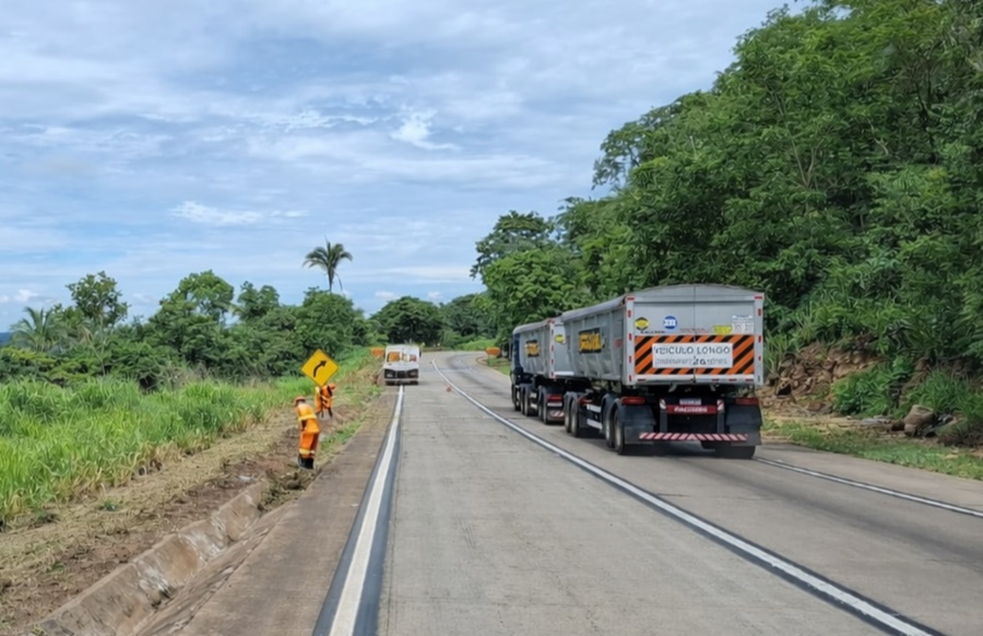 Imagem: Serra de Sao Vicente 1 Manutenção altera fluxo nesta segunda-feira (02) na Serra de São Vicente sentido Rondonópolis/Cuiabá