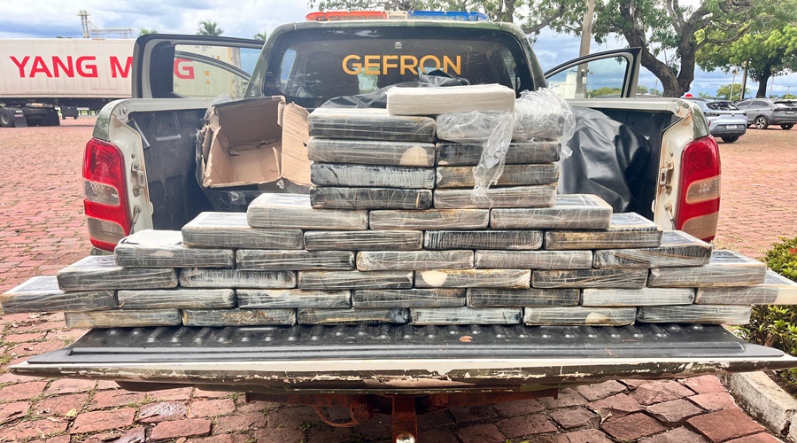 Imagem: WhatsApp Image 2026 02 09 at 08.33.04 GEFRON e ROTAM apreendem 44 quilos de cocaína durante operação na BR-070 em Cuiabá