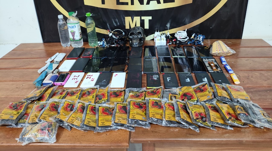 Imagem: WhatsApp Image 2026 02 09 at 09.13.18 Policiais Penais impedem entrada de materiais ilícitos na Penitenciária Mata Grande em Rondonópolis