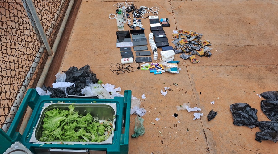 Imagem: WhatsApp Image 2026 02 09 at 09.13.20 Policiais Penais impedem entrada de materiais ilícitos na Penitenciária Mata Grande em Rondonópolis
