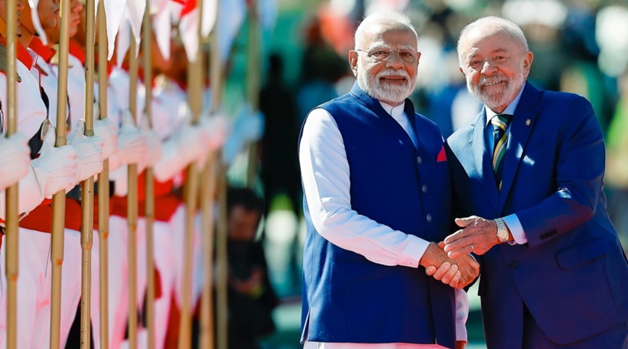 Imagem: kcv Primeiro-Ministro da República da Índia recebe Presidente Luiz Inácio nesta quarta-feira