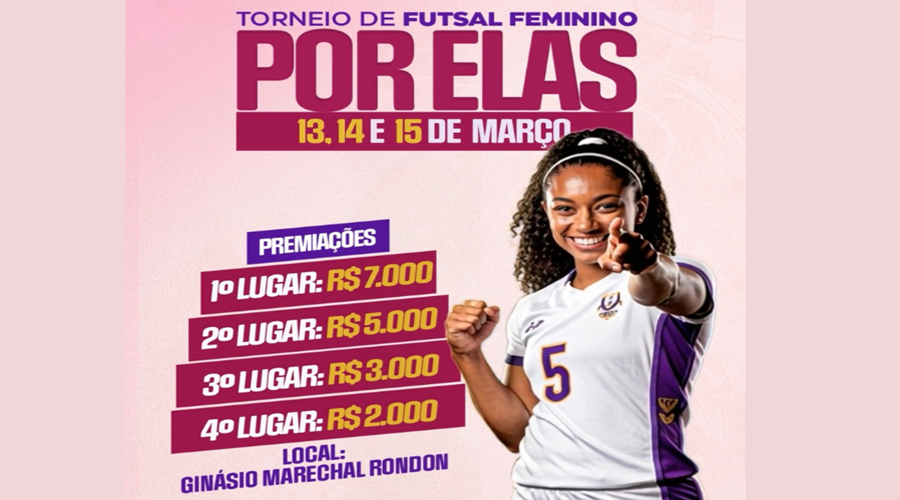 Imagem: 2b1780d1 5316 42ca 9243 ab6dc74eab26 2 Prefeitura promove 1º Torneio Feminino de Futsal