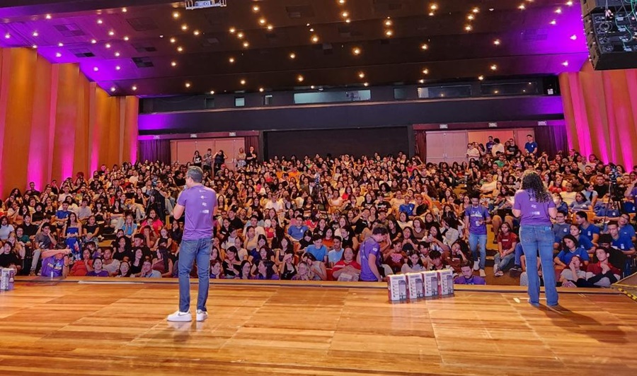 Imagem: Aulao inaugural pre enem Aulão Inaugural do Pré-Enem Digit@l MT 2026 reuniu 500 estudantes no Teatro da UFMT Imagem: Aulao inaugural pre enem Aulão Inaugural do Pré-Enem Digit@l MT 2026 reuniu 500 estudantes no Teatro da UFMT