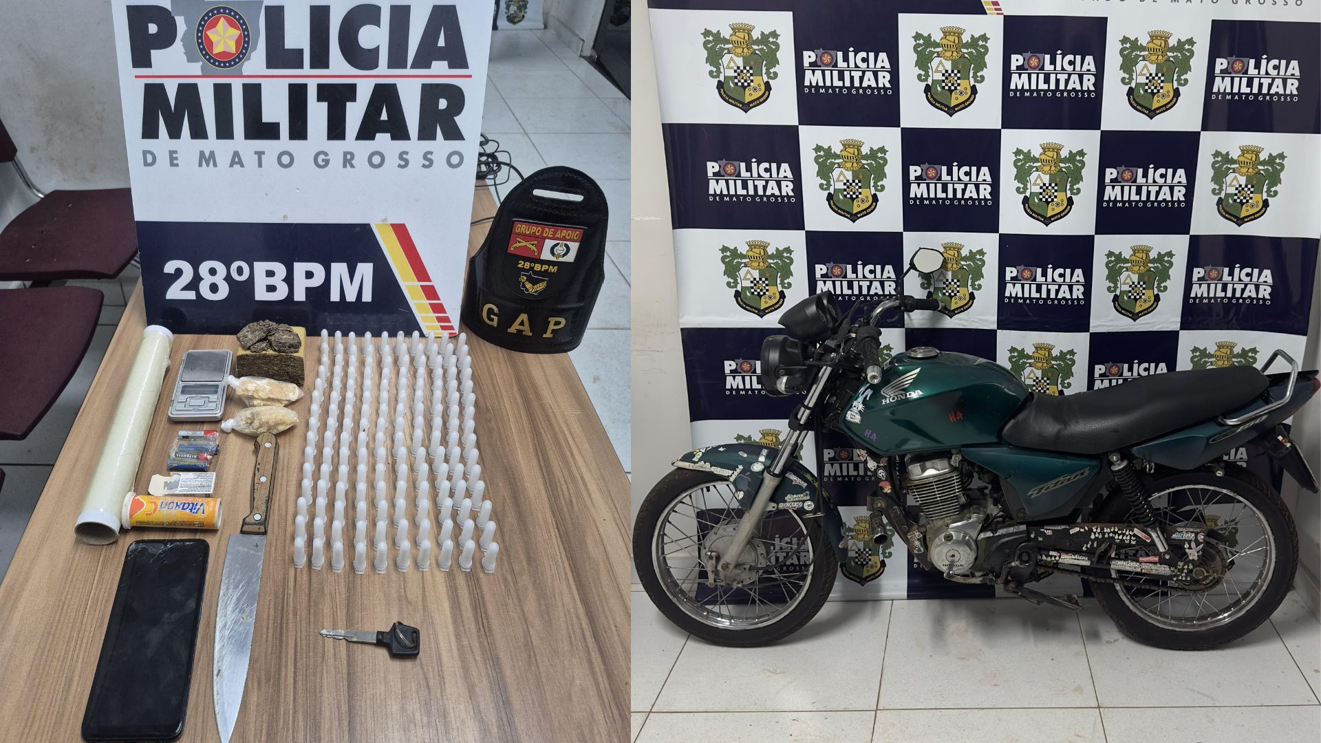 Imagem: Design sem nome 1 1 Suspeito reage à abordagem, atira contra policiais e foge durante operação em Jaciara