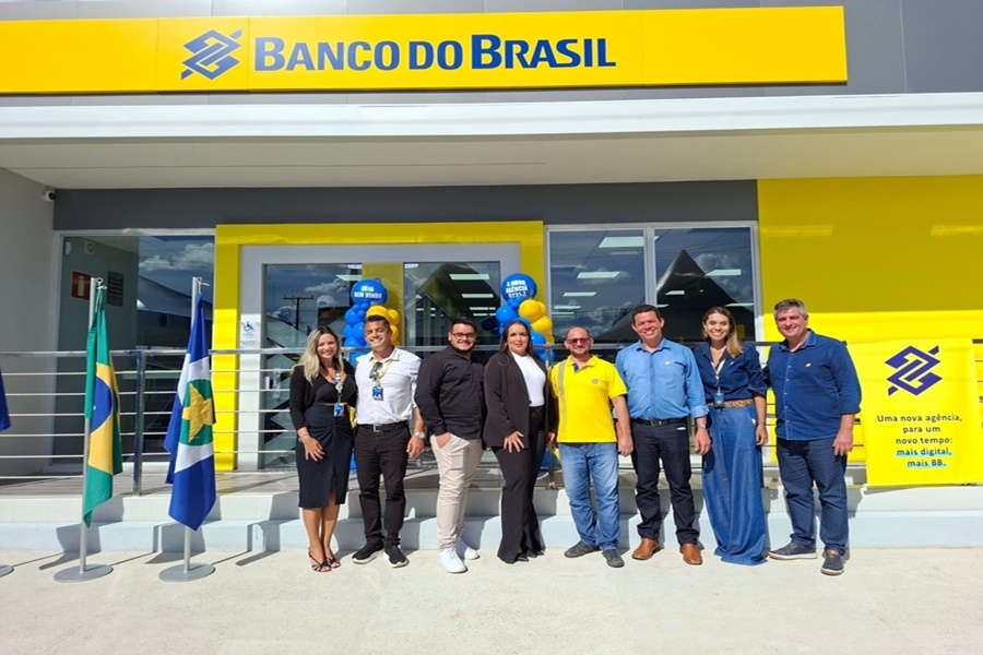 Imagem: Fachada da agencia do BB em Cotriguacu MT Primeira agência modular do Banco do Brasil é aberta em Mato Grosso