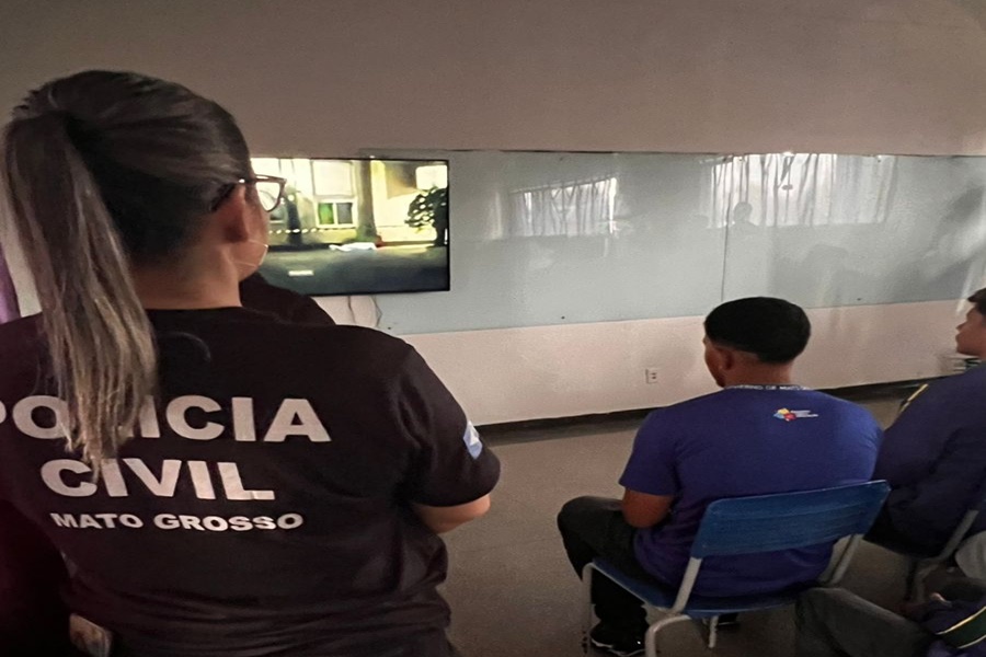Imagem: Palestra Policia Civil 01 Violência doméstica é tema de palestra da Polícia Civil para jovens em Rondonópolis