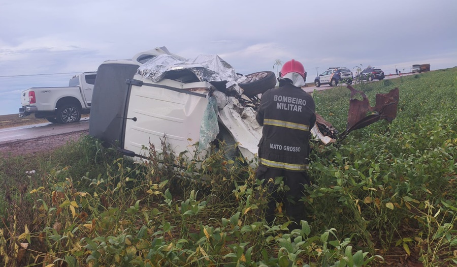 Imagem: Uma pessoa morreu no acidente envolvendo dois veiculos Jovem de 24 anos que estava a caminho do trabalho morre em acidente entre dois veículos na BR-163