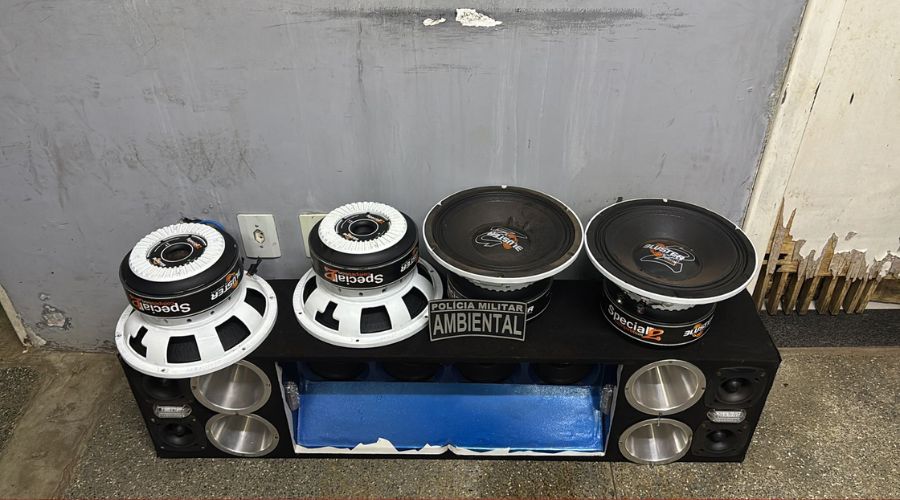 Imagem: VIDEO SITE 6 Polícia Militar Ambiental prende quatro pessoas e apreende equipamentos de som em Rondonópolis