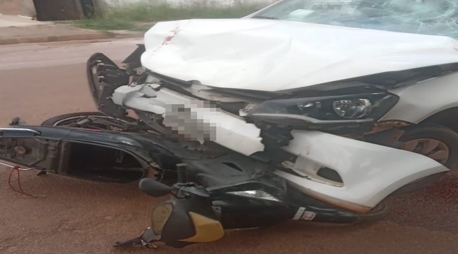 Imagem: Veiculos envolvidos no acidente 1 Idoso que se envolveu em acidente no Parque Universitário morre no Hospital Regional; veja o vídeo