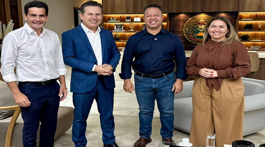 Imagem: WhatsApp Image 2026 03 19 at 13.29.31 Cláudio Ferreira, Mauro Mendes, Alessandra Ferreira e Fábio Garcia anunciam pacote histórico de obras em Rondonópolis