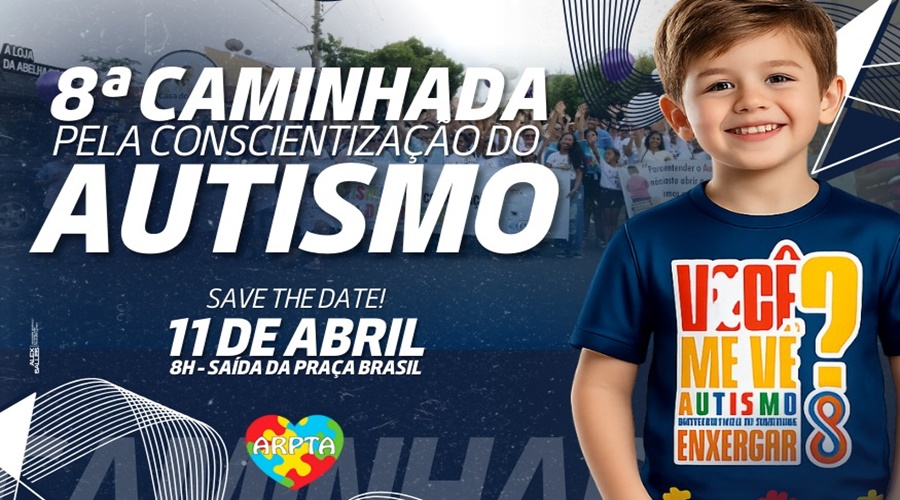 Imagem: adkvn 1 ARPTA realiza 8ª Caminhada de Conscientização do Autismo em Rondonópolis