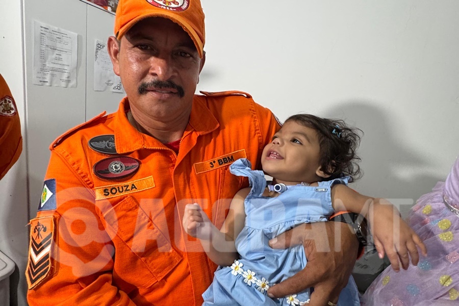Imagem: adva Bombeiro Militar de folga salva criança após acidente doméstico em Rondonópolis; veja o vídeo
