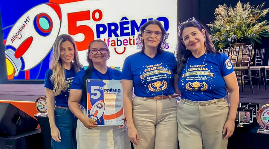 Imagem: ajdv 1 Escola Municipal é premiada entre as melhores de Mato Grosso no 5º Prêmio Alfabetiza MT Imagem: ajdv 1 Escola Municipal é premiada entre as melhores de Mato Grosso no 5º Prêmio Alfabetiza MT