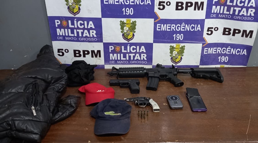 Imagem: akidv Família é feita refém durante roubo a residência e criminosos são baleados após confronto com a PM em Rondonópolis