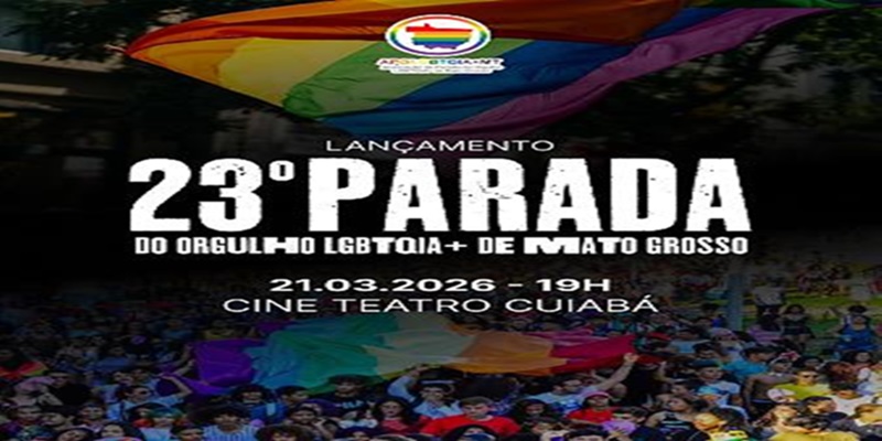 Imagem: cats 68 Evento em Cuiabá marcará o lançamento da 23ª Parada do Orgulho LGBTQIA+ 2026 neste sábado