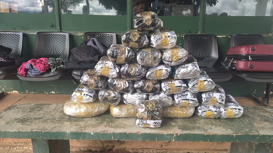 Imagem: dROGA APREENDIDA PELO GEFRON Droga avaliada em R$ 48 mil são retiradas de circulação pelo Gefron em Mato Grosso Imagem: dROGA APREENDIDA PELO GEFRON Droga avaliada em R$ 48 mil são retiradas de circulação pelo Gefron em Mato Grosso