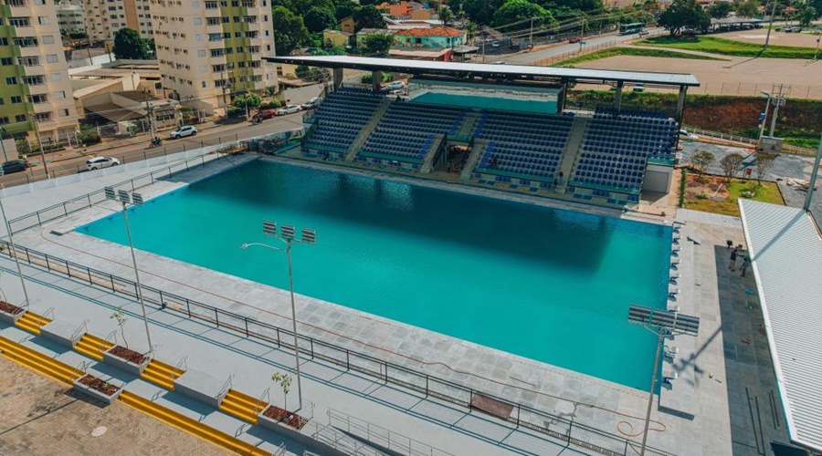 Imagem: sdjv Governo de MT reinaugura piscina olímpica na Arena Pantanal após investimento de R$ 13 milhões