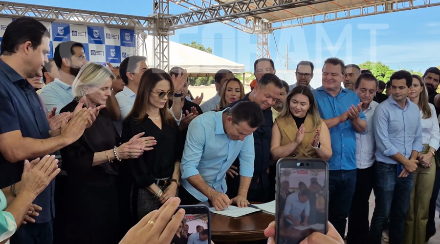 Imagem: tjnetg Cláudio Ferreira reforça aliança com Mauro Mendes e lança maior pacote de obras em Rondonópolis