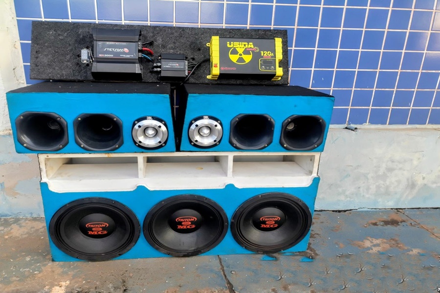 Imagem: APARELHO AUTOMOTIVO PMPA apreende som automotivo com volume acima do permitido em Rondonópolis