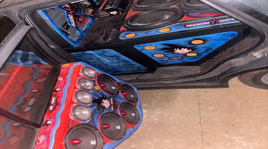 Imagem: Aparelho de som apreendido PMPA prende homem com tornozeleira por perturbação do sossego com aparelho de som acima do volume permitido