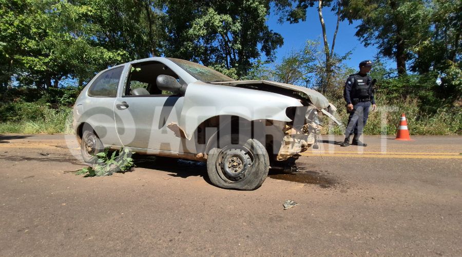 Imagem: ENQUADRAMENTO SITE 6 1 Idoso sofre ferimentos na cabeça após capotar carro na MT-270 a caminho de Rondonópolis