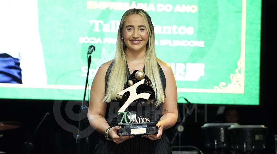 Imagem: Empresaria do ano Thalita Odílio Balbinotti Filho e Tallita Santos se destacam no Prêmio ACIR como empresários do ano