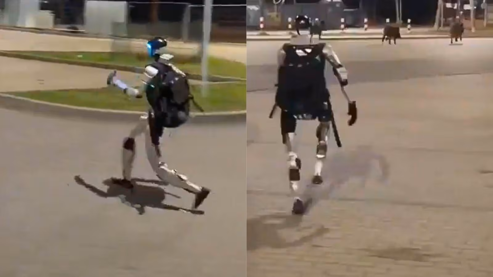 Imagem: IHKAHGJ7LVBMHGS5A5BFROMYJM Robô humanoide é utilizado como alternativa não letal para controle de animais urbanos na Europa