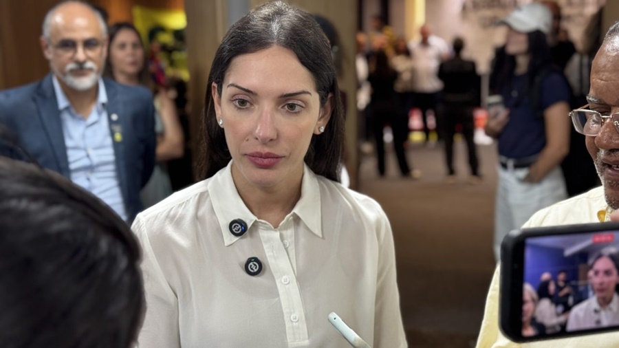 Imagem: Janaina Riva em Brasilia Em Brasília, Janaina cobra segurança jurídica e questiona demarcações em áreas consolidadas