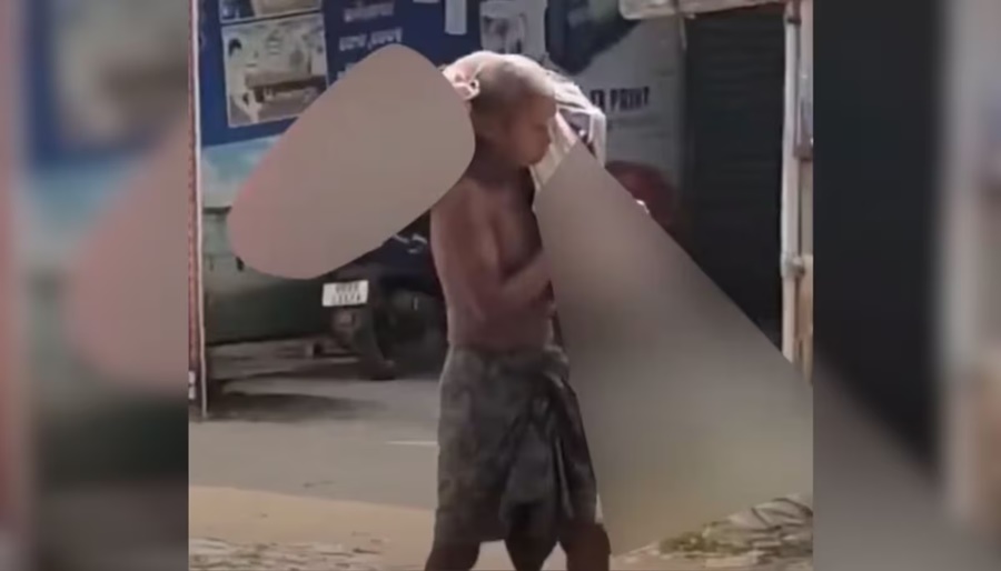 Imagem: O caso aconteceu na india Homem leva esqueleto da irmã ao banco para provar óbito e resgatar dinheiro